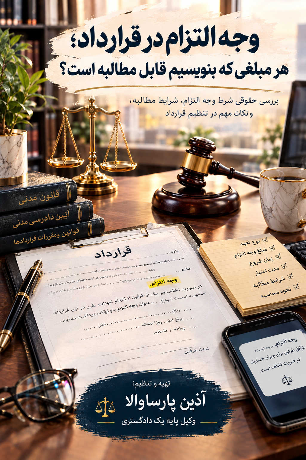 وجه التزام در قرارداد؛ هر مبلغی که بنویسیم قابل مطالبه است؟